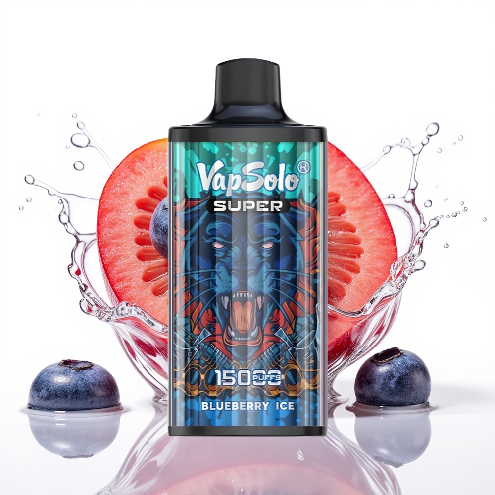 Vapsolo Super 15000-Blueberry Ice: Podroben strokovni pregled zmogljive in prilagodljive vape naprave s svežim okusom borovnice