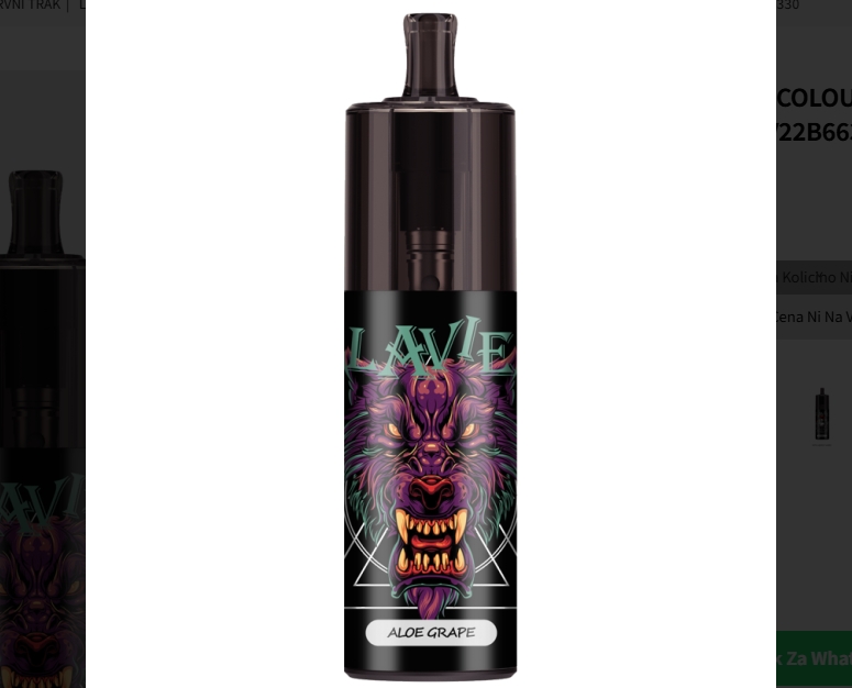 LAVIE COLOUR BAR 10000 Puffs Vape - aloe grozdje: svežina, ki premika meje slovenskega trga
